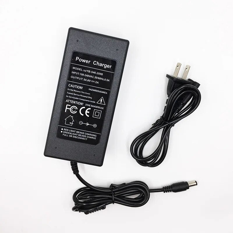 e bike ladegerät 48v 48V (54.6V max) 2A E-bike Charger 5.5x2.5 Barrel – Alien Rides