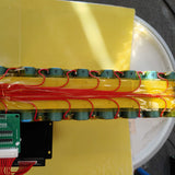 Load Test dongle hookup up prior to fiberglass wrapping