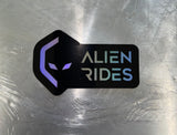 Alien Rides Reflective Stickers
