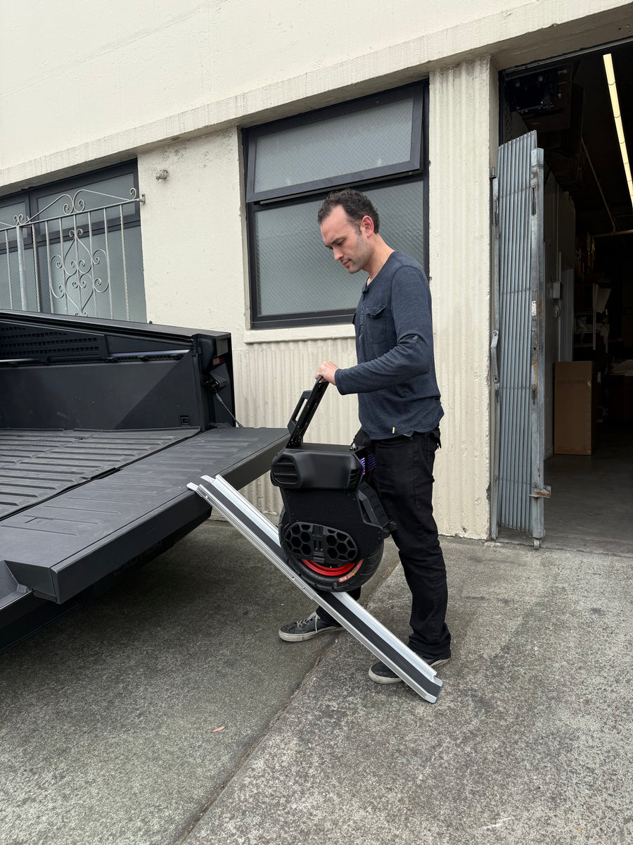 Extendable Ramp for Loading Bikes, Scooters, and Unicycles – Alien Rides