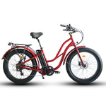 Costal Cruisers Fat Tire Step Thru 26x4 - 52v Beach Cruiser Electric Bike