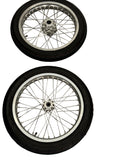 Surron Light Bee X / E-Ride Pro Supermoto Wheelset (Thick/Wide) - Chrome Silver / Gloss Black