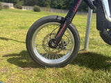 Surron Ultra Bee 17" Supermoto Wheelset - Black/Chrome Finish