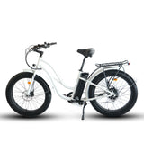 Costal Cruisers Fat Tire Step Thru 26x4 - 52v Beach Cruiser Electric Bike