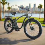 Costal Cruisers Fat Tire Step Over 26x4 - 52v Beach Cruiser Electric Bike