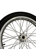 Surron Light Bee X / E-Ride Pro Supermoto Wheelset (Thick/Wide) - Chrome Silver / Gloss Black