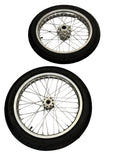 Surron Light Bee X / E-Ride Pro Supermoto Wheelset (Thick/Wide) - Chrome Silver / Gloss Black