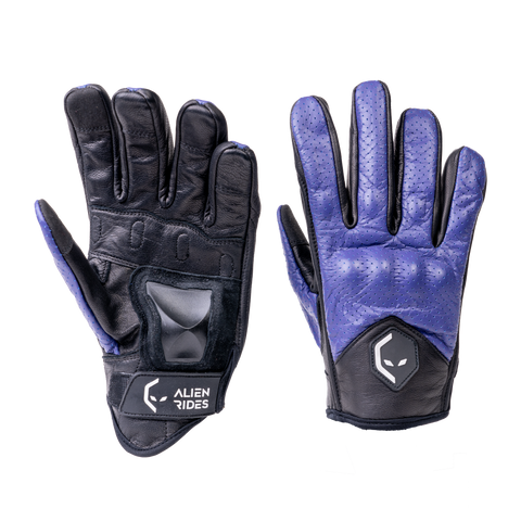 Alien Rides Kevlar Leather Gloves with Crash Protection