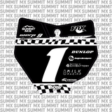 Finish Line Number Plate Decal