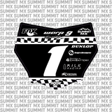 Finish Line Number Plate Decal