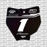 Hex Number Plate Decal