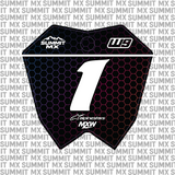 Hex Number Plate Decal