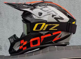 ORZ motorcycle helmet (off-road ) red/gunmetal