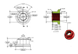 Warp 9 Titanium Rear Axle Nut — Replacement