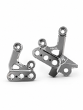 Chrome Silver Foot Peg Brackets for Sur-Ron Light Bee X & E-Ride Pro – Heavy Duty Upgrade