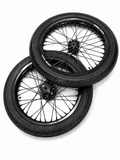 Surron Light Bee X / E-Ride Pro Supermoto Wheelset (Thick/Wide) - Chrome Silver / Gloss Black