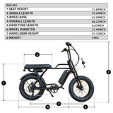 Costal Cruisers Ripper - 48V 750W Moto Style Electric Bike