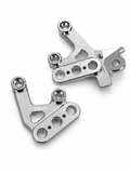 Chrome Silver Foot Peg Brackets for Sur-Ron Light Bee X & E-Ride Pro – Heavy Duty Upgrade