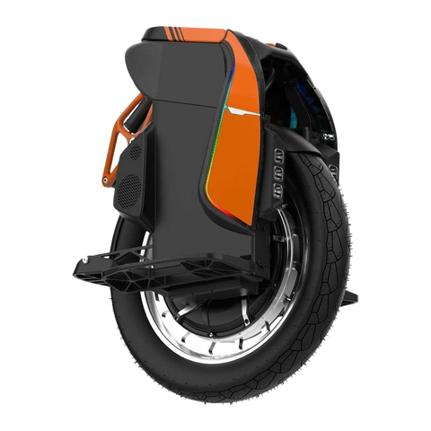 King Song S19 Electric Unicycle in a matte black with Orange accented color